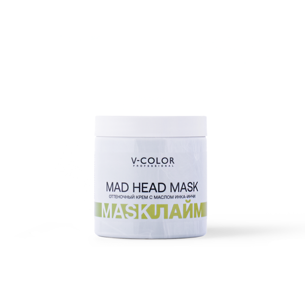 V-COLOR MAD HEAD MASK Лайм оттеночная крем-маска 500мл.