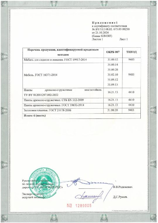 Сертификат соответствия 2 стр. 2