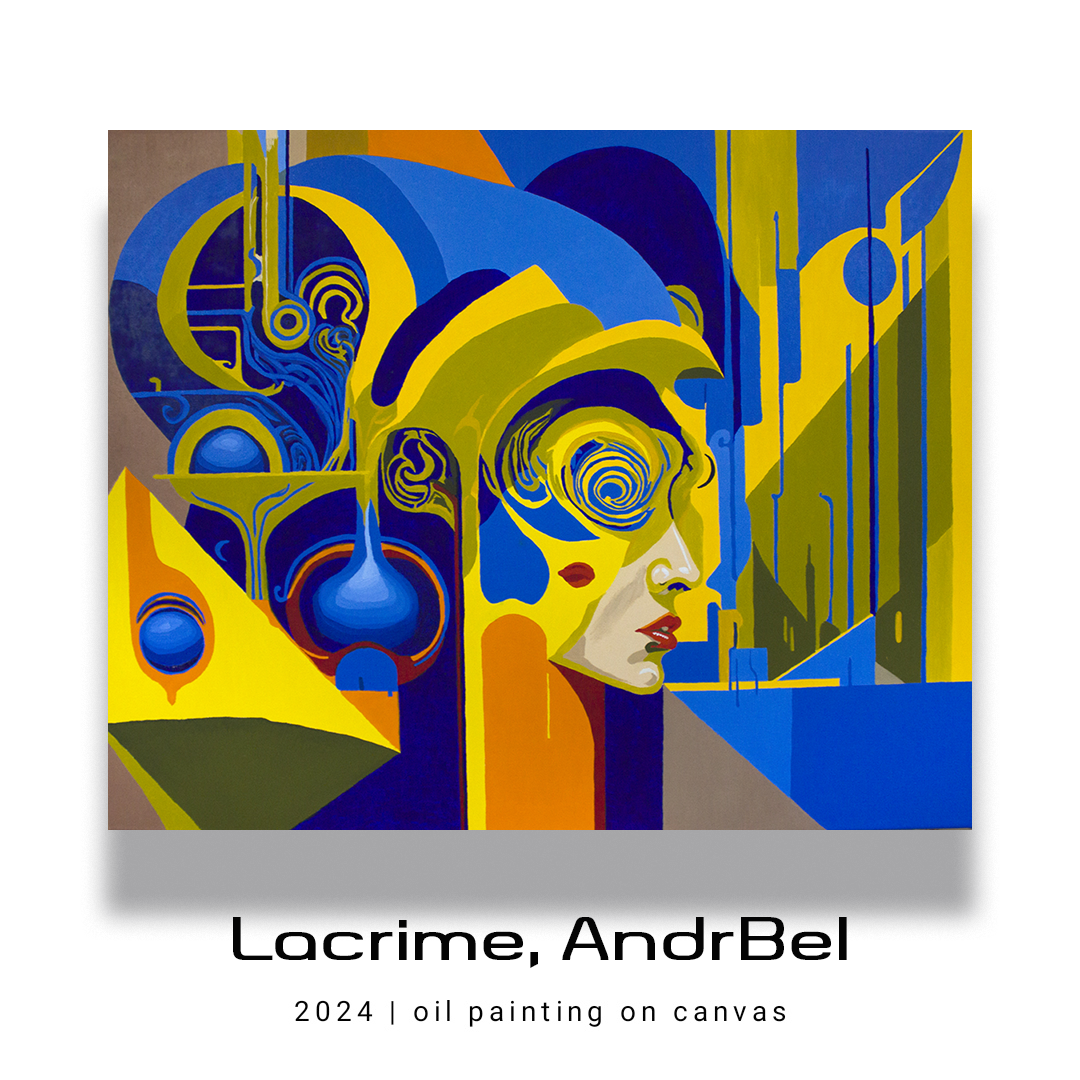 Lacrime, AndrBel, 2024, Oil paintings on canvas, 39,37 x 31,5 in.