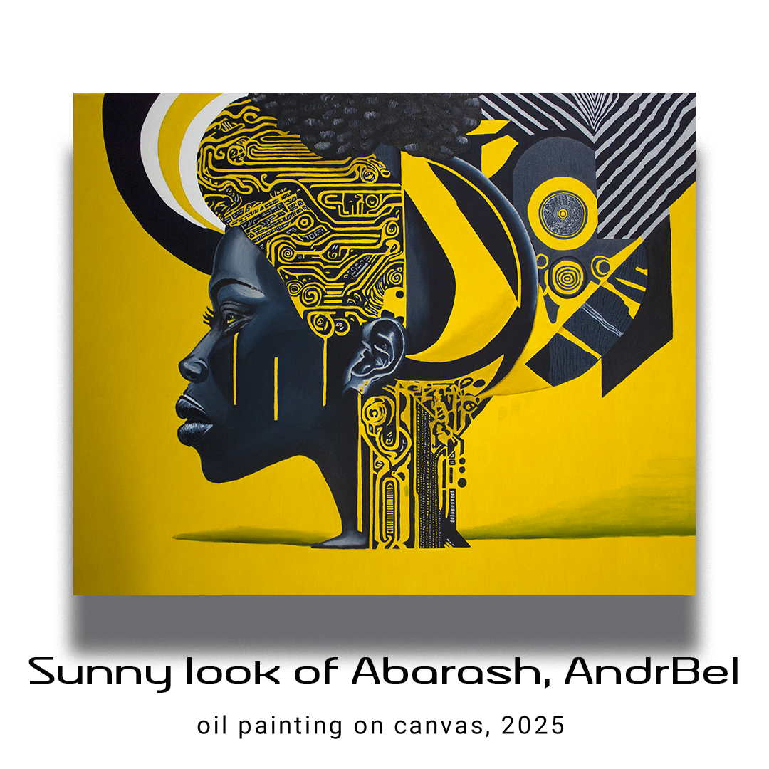 Sunny view of Abarash, AndrBel, 2025, Oil painting on canvas, 39,37 x 31,5 in.