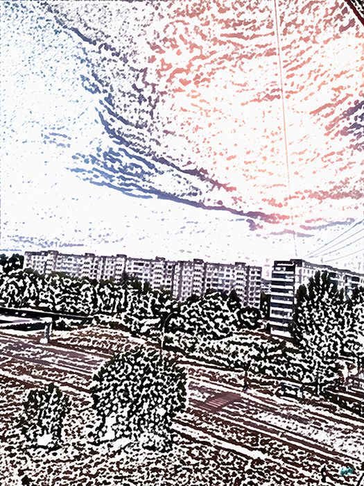 Pink cloud