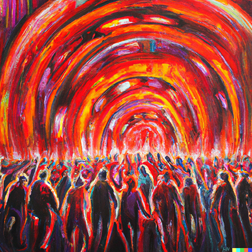 Collection Art an oil painting "What after?" by AndrBel and Ai