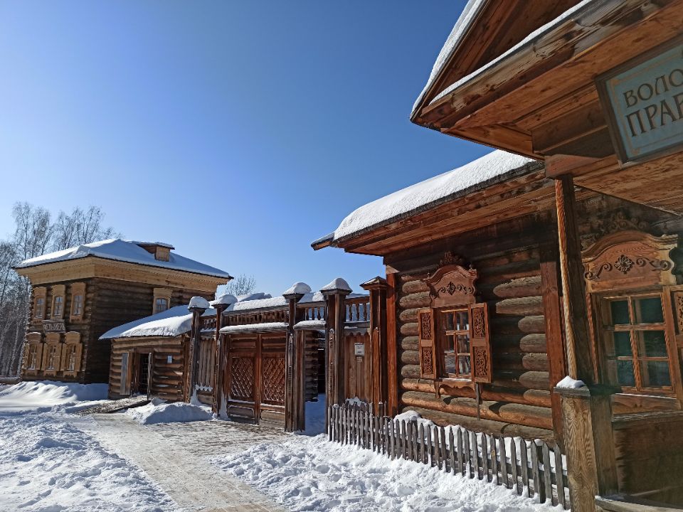 Проезжая Спасская башня Илимского острога. Архитектурно-этнографический музей Тальцы