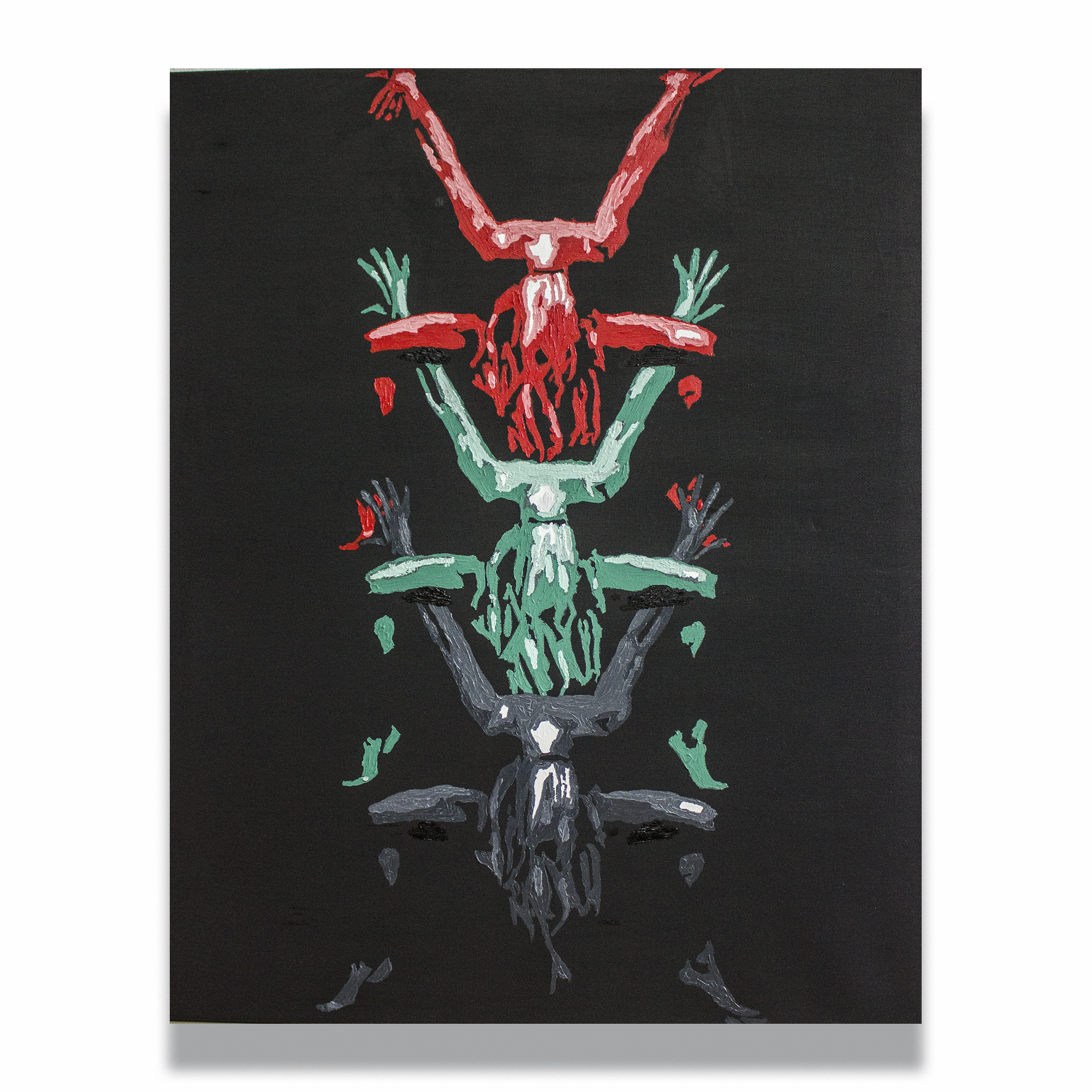 Choice (2024) AndrBel. Oil on canvas, 80 × 100 cm (31,5 x 39,37 in.)