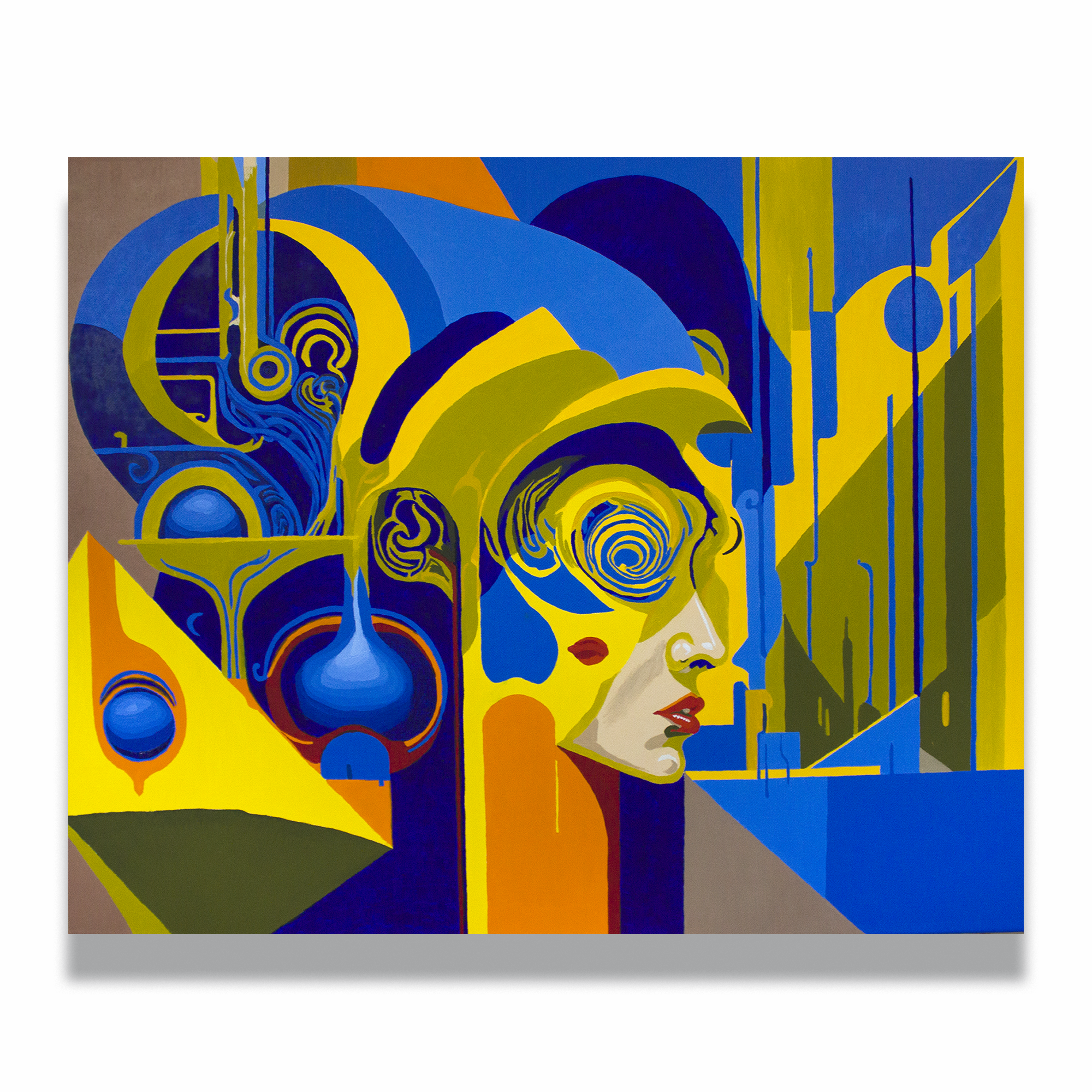 Lacrime (2024) AndrBel. Oil on canvas, 100 × 80 cm (39,37 x 31,5 in.)