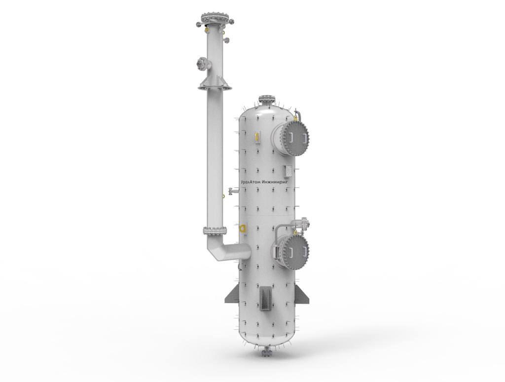 эжекторный скруббер для очистки пиролизных газов от радиоактивных аэрозолей, очистная установка эжекторного типа для удаления химических примесей после дожигания на АЭС, система очистки пиролизных газов эжекторным скруббером, эжекторный скруббер УралАтом Инжиниринг для системы пиролиза, очистное оборудование эжекторного типа в составе пиролизной установки АЭС, эжекторный скруббер для безопасной очистки газов после, установка улавливания радиоактивных аэрозолей в системе
