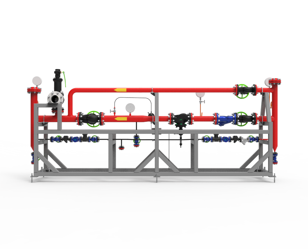 редукционная станция для стабилизации давления пара с регулирующими клапанами и манометрами, система снижения давления пара с автоматическим контролем уровня для промышленных установок, редукционная установка с клапанами и приборами контроля для поддержания постоянного давления пара, промышленная редукционная станция для регулирования давления пара от источника к потребителю,
автоматизированная система стабилизации давления пара с манометрическим контролем и регулирующими вентилями