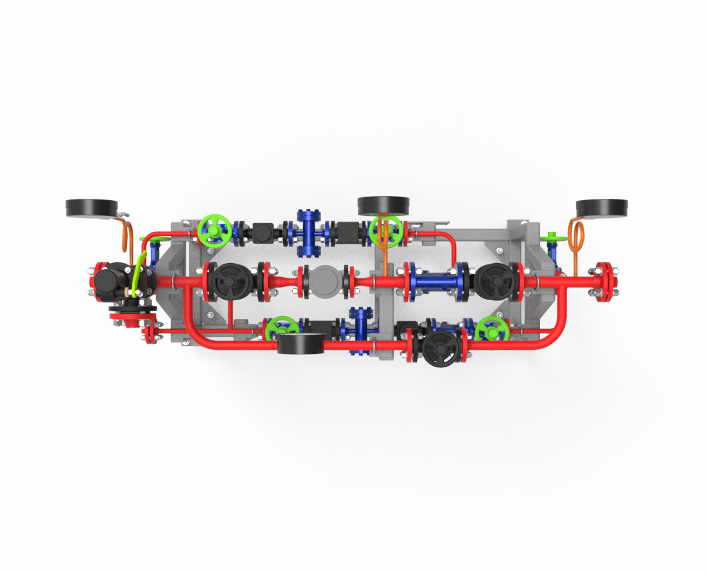 редукционный узел для снижения и стабилизации давления пара в промышленных системах, редукционная установка с регулирующими клапанами для поддержания постоянного давления пара, система регулирования давления пара от источника до потребителя с манометрическим контролем, промышленный редукционный агрегат для контроля давления пара в энергетических установках, узел регулирования пара с клапанами и манометрами для стабильной подачи рабочей среды