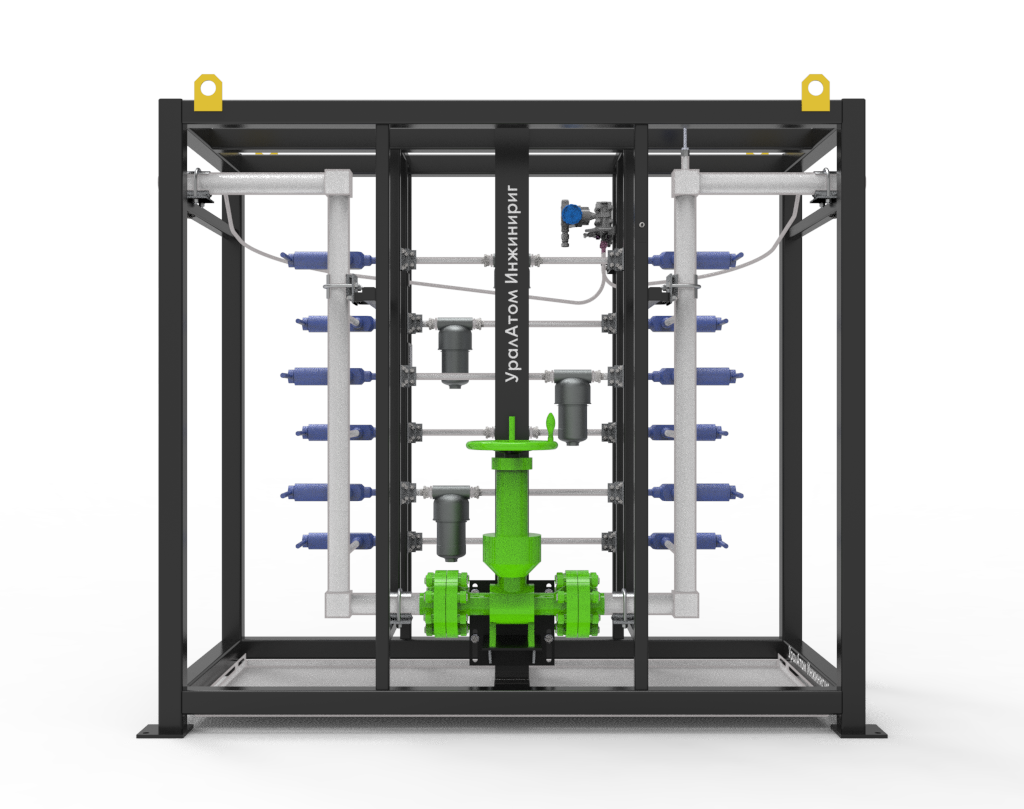  блок очистки запирающей воды,
фильтр механической очистки,
блок фильтрации воды стенда, очиститель запирающей воды,
фильтр-блок для испытаний ГЦНА, очистка запирающей воды от механических примесей, фильтрация воды для испытательного стенда ГЦНА, подготовка запирающей воды для испытаний, удаление механических загрязнений из воды, система очистки воды стенда испытаний