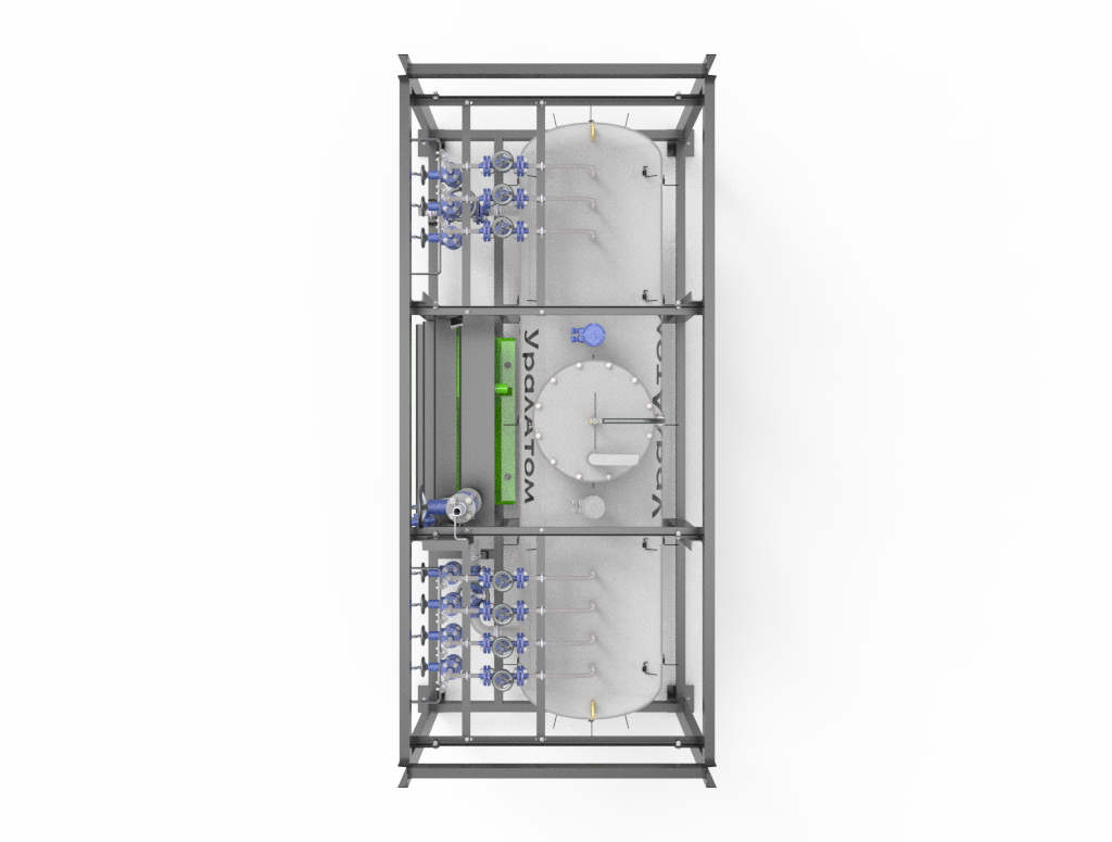 сборник протечек ГЦНА, емкость сбора протечек, резервуар протечек насосов, бак-сборник протечек, накопитель протечек, прием и контроль протечек ГЦНА, сбор протечек главных циркуляционных насосов, накопление и передача протечек в систему подпитки, мониторинг протечек насосных агрегатов, учет и возврат теплоносителя