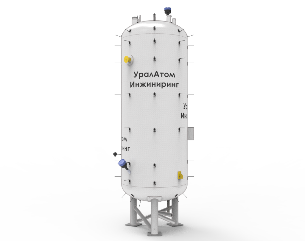 емкость-сборник конденсата, бак сбора конденсата, конденсатная емкость, сбор избыточного конденсата из сепаратора, накопление конденсата установки отверждения, приемник конденсата системы ЖРО, емкость для сбора технологического конденсата, аккумулятор конденсата сепаратора