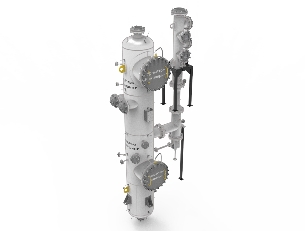 скруббер Вентури для очистки пиролизных газов от радиоактивных аэрозолей, очистное устройство для удаления химических примесей из газов после дожигания на АЭС, система очистки пиролизных газов от радиоактивных аэрозолей, скруббер Вентури «УралАтом Инжиниринг» для очистки газов, очистной скруббер Вентури в составе пиролизной системы, установка очистки пиролизных газов от радиоактивных аэрозолей после дожигания на АЭС, скруббер Вентури для безопасной очистки газов в системе пиролиза
