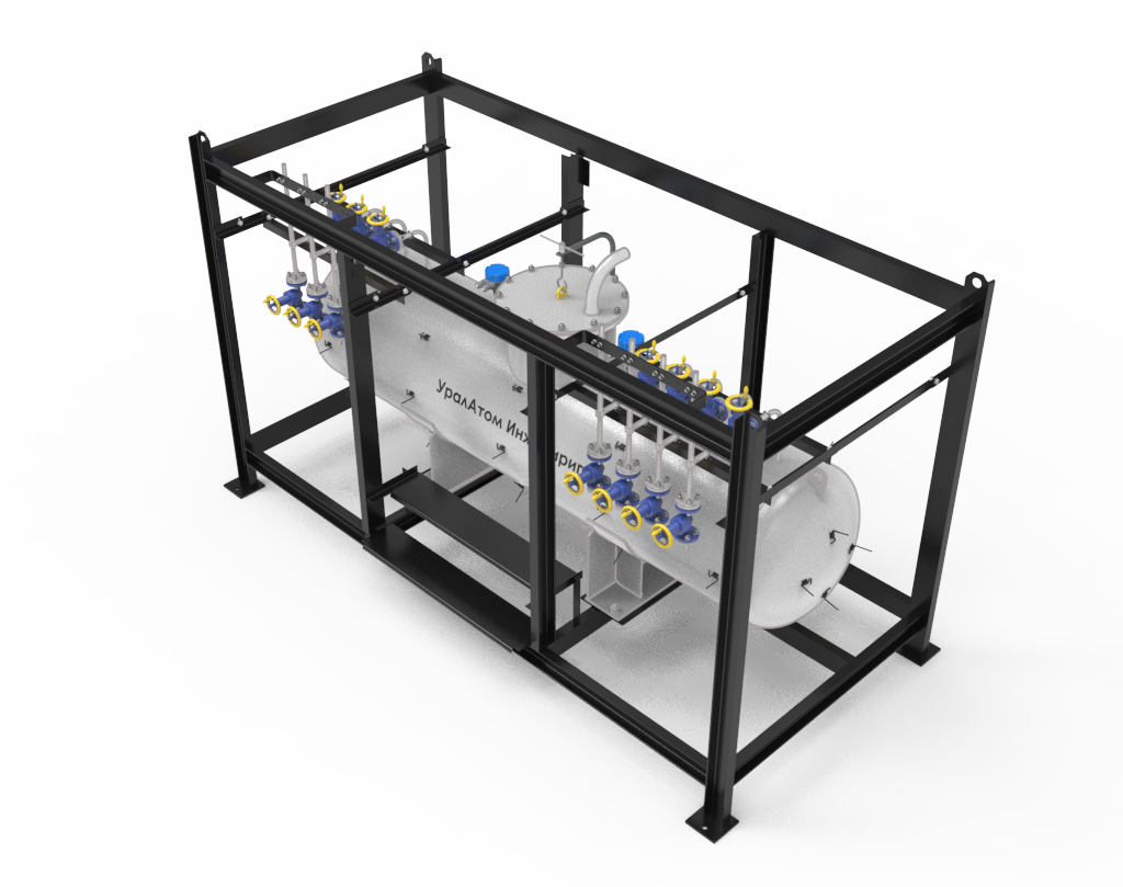 сборник протечек ГЦНА, емкость сбора протечек, резервуар протечек насосов, бак-сборник протечек, накопитель протечек, прием и контроль протечек ГЦНА, сбор протечек главных циркуляционных насосов, накопление и передача протечек в систему подпитки, мониторинг протечек насосных агрегатов, учет и возврат теплоносителя