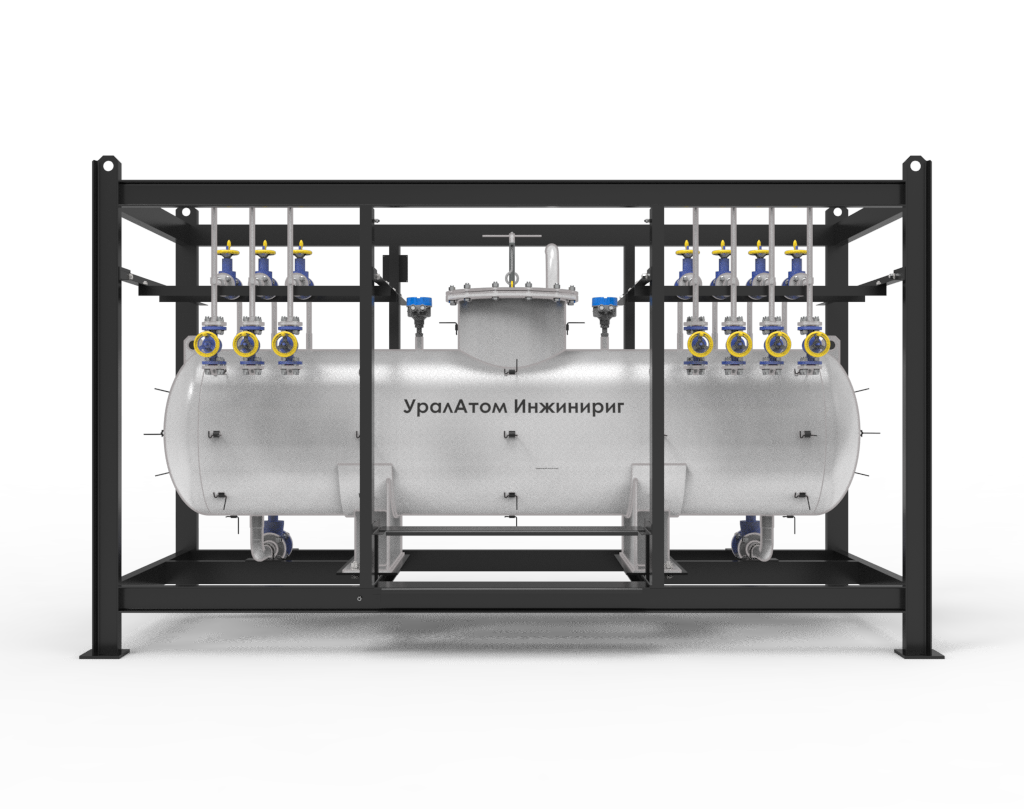 сборник протечек ГЦНА, емкость сбора протечек, резервуар протечек насосов, бак-сборник протечек, накопитель протечек, прием и контроль протечек ГЦНА, сбор протечек главных циркуляционных насосов, накопление и передача протечек в систему подпитки, мониторинг протечек насосных агрегатов, учет и возврат теплоносителя