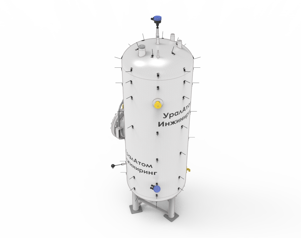 емкость-сборник конденсата, бак сбора конденсата, конденсатная емкость, сбор избыточного конденсата из сепаратора, накопление конденсата установки отверждения, приемник конденсата системы ЖРО, емкость для сбора технологического конденсата, аккумулятор конденсата сепаратора