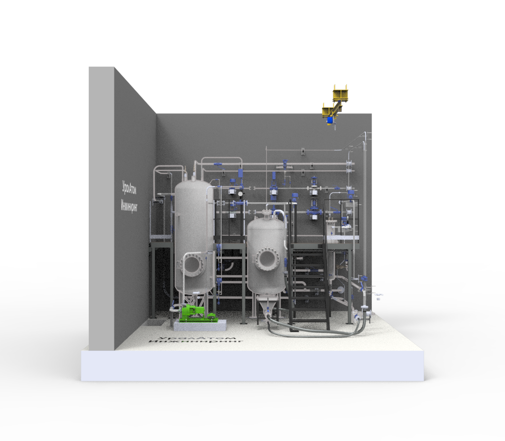 узел ионообменной очистки, ионообменный фильтр, установка ионообменной очистки, блок очистки конденсата, ионообменный фильтр конденсата, очистка конденсата ионообменным методом, деминерализация конденсата выпарной установки, умягчение конденсата, химическая очистка технологического конденсата, подготовка конденсата для выпарного аппарата 