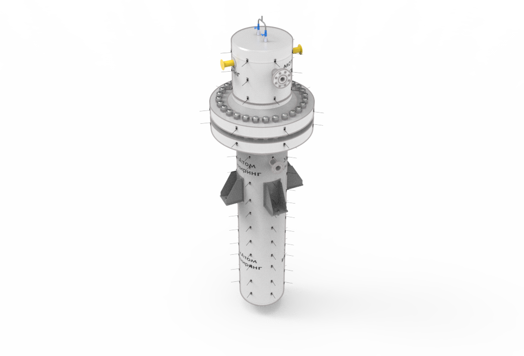 теплообменник для охлаждения обессоленной воды в системе расхолаживания АЭС, аппарат для охлаждения деионизированной воды для аварийного расхолаживания реактора, оборудование для теплообмена рабочей среды (обессоленной воды) на АЭС, теплообменник «УралАтом Инжиниринг» для охлаждения воды в системе расхолаживания, цилиндрический теплообменник для обессоленной воды АЭС, система теплообмена для безопасного охлаждения рабочей среды на атомной электростанции,
устройство охлаждения обессоленной воды в аварийной системе расхолаживания АЭС 