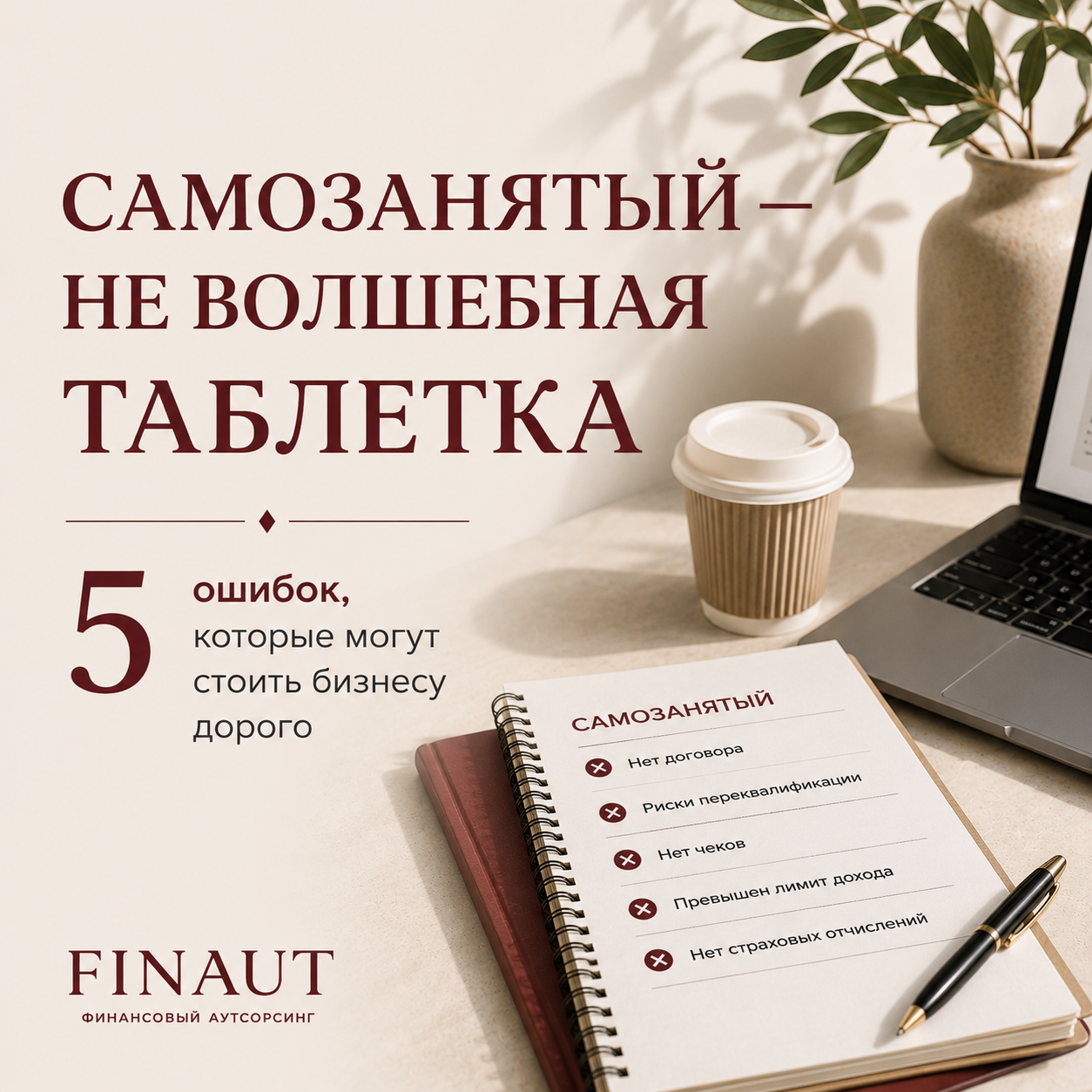 Самозанятый — не волшебная таблетка для бизнеса Финаут Ната Нуриева