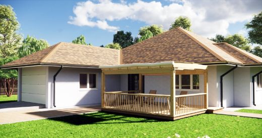 Дом из полистиролбетона Проект Титан