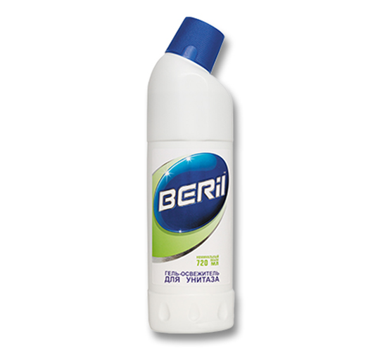 Гель-освежитель для унитазов "BERIL", фл. 745г/720мл