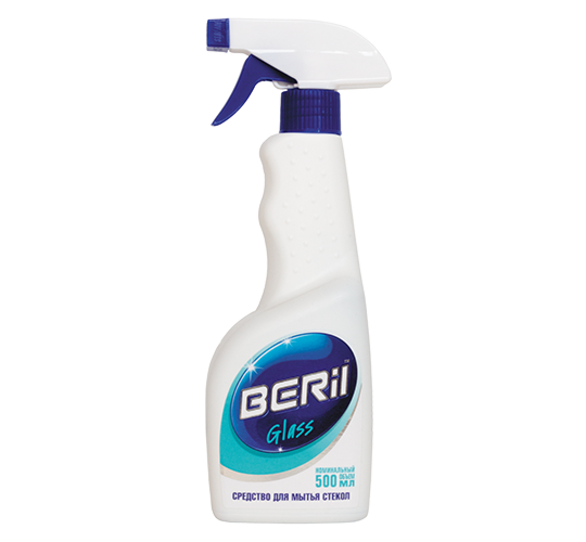 Средство для мытья стекол "BERIL-Glass", фл. с триггером 500г/500мл