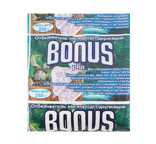 ОТБЕЛИВАТЕЛЬ КИСЛОРОДСОДЕРЖАЩИЙ "БОНУС ПЛЮС"