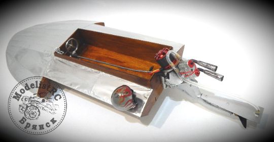 Vo152 rc vintage outboard race boat набор для сборки модели винтажного катера vo152