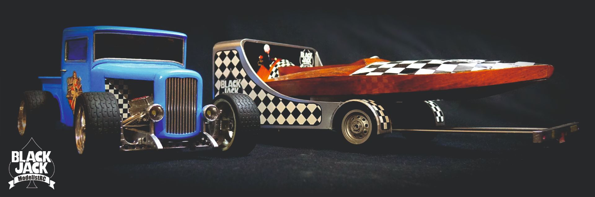 rc boat model duet modelistrc black jack