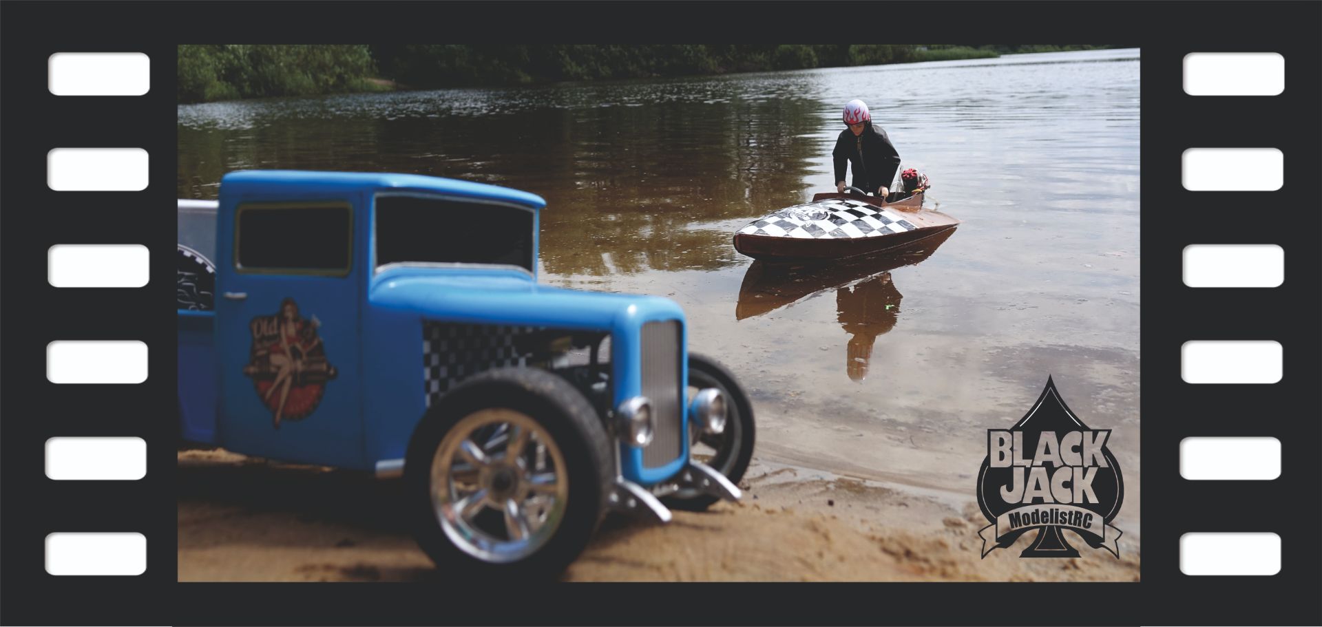 набор для сборки винтажной модели катера глиссера на радиоуправлении Black Jack ModelistRC брянск