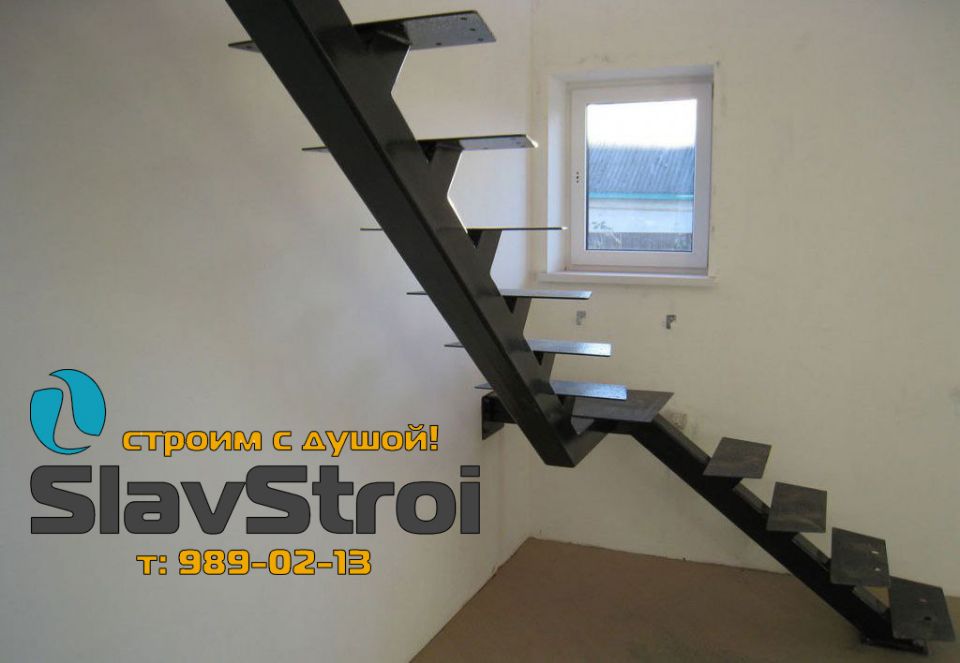 Изготовление и монтаж лестниц на металлокаркасе под ключ в Самаре и Самарской области - тел. 989-02-13