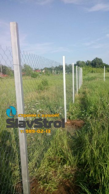 Заборы, ворота, калитки - ограждения из сетки Рабица с установкой под ключ в Самаре и Самарской области - тел. 989-02-13