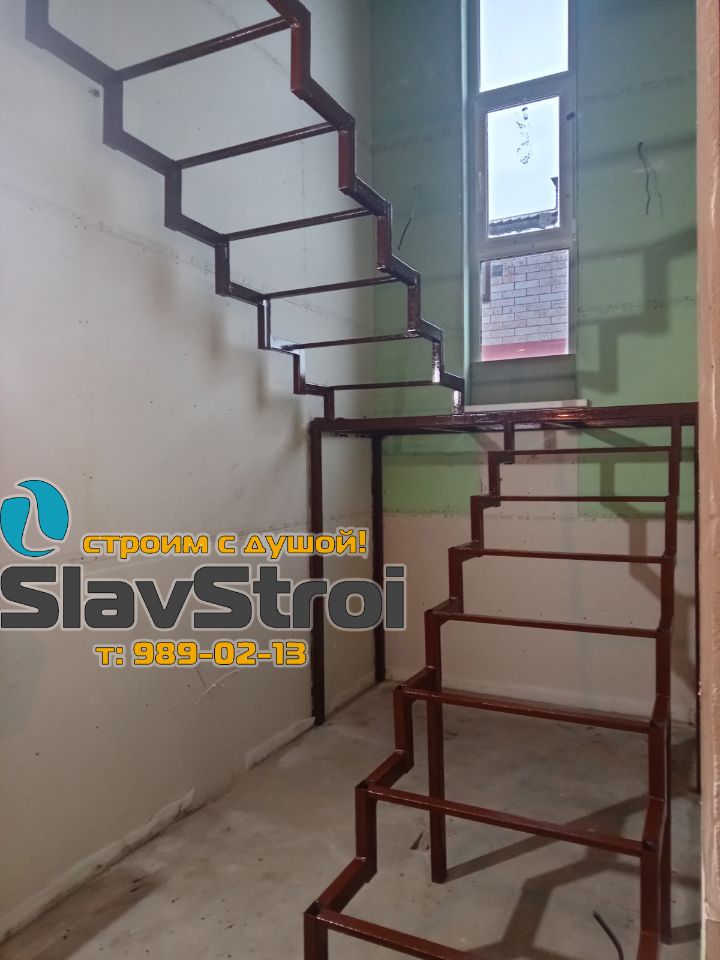 Изготовление и монтаж лестниц на металлокаркасе под ключ в Самаре и Самарской области - тел. 989-02-13