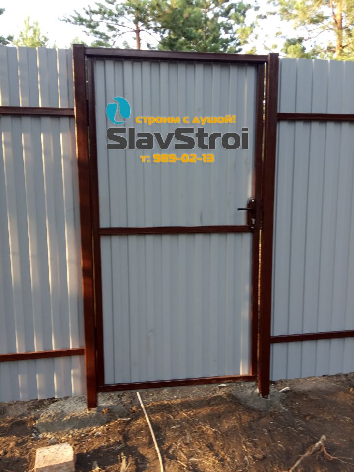 Заборы, ворота, калитки - ограждения из профнастила с установкой под ключ в Самаре и Самарской области - тел. 989-02-13