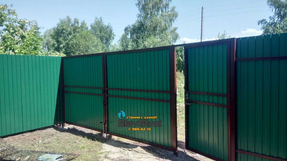 Заборы, ворота, калитки - ограждения из профнастила с установкой под ключ в Самаре и Самарской области - тел. 989-02-13