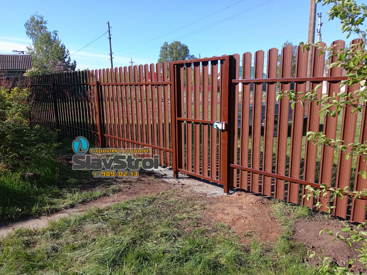 Заборы, ворота, калитки - ограждения из штакетника с установкой под ключ в Самаре и Самарской области - тел. 989-02-13