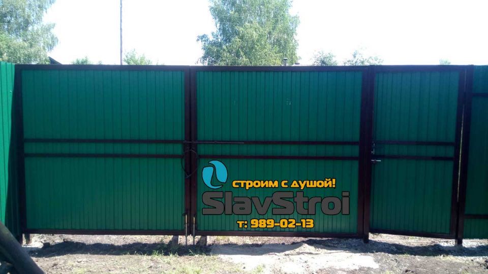 Заборы, ворота, калитки - ограждения из профнастила с установкой под ключ в Самаре и Самарской области - тел. 989-02-13