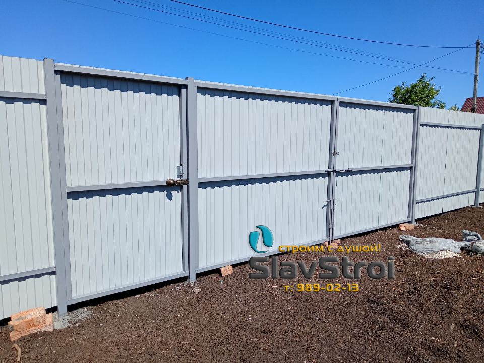 Заборы, ворота, калитки - ограждения из профнастила с установкой под ключ в Самаре и Самарской области - тел. 989-02-13
