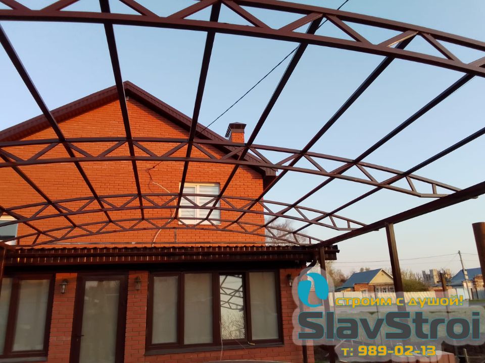 Изготовление и монтаж крылец, веранд, навесов, ангаров, автонавесов надежно и качественно в Самаре и регионе под ключ +7(937)989-02-13