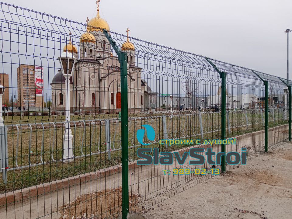 Заборы из сварной 3D сетки Grand Line с установкой под ключ в Самаре и Самарской области - тел. 989-02-13