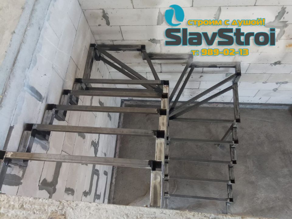 Изготовление и монтаж лестниц на металлокаркасе под ключ в Самаре и Самарской области - тел. 989-02-13