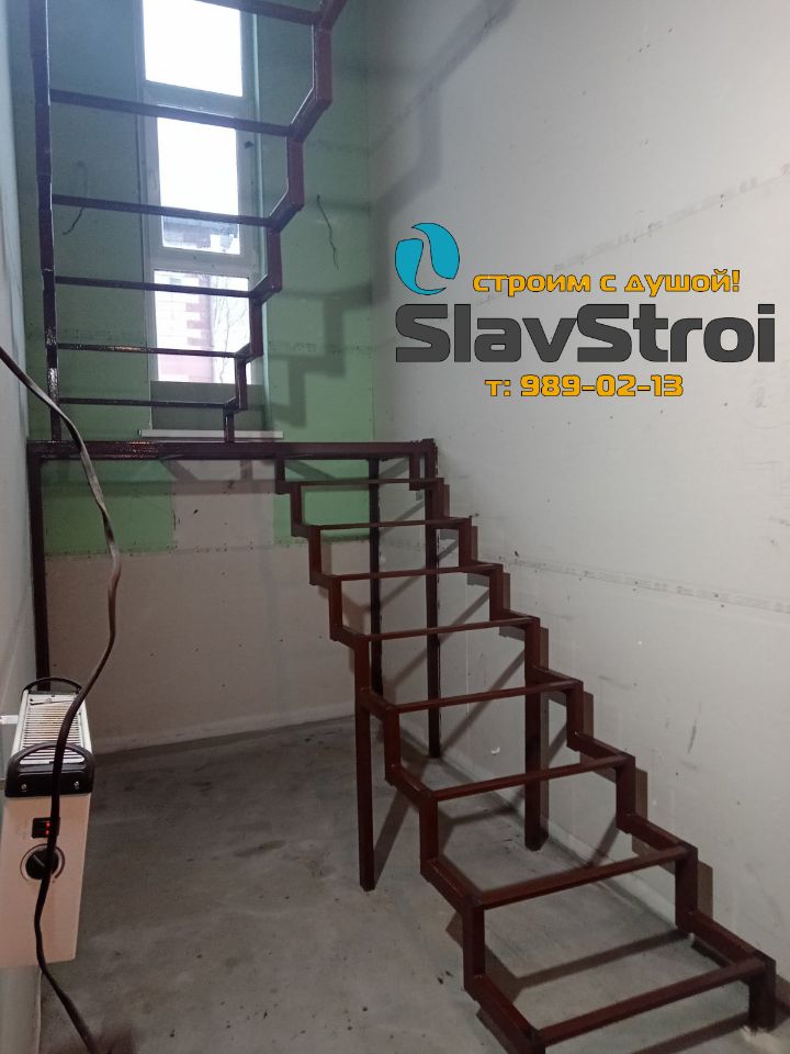 Изготовление и монтаж лестниц на металлокаркасе под ключ в Самаре и Самарской области - тел. 989-02-13