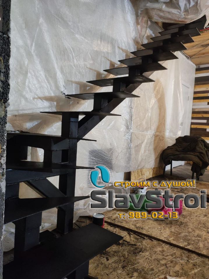 Изготовление и монтаж лестниц на металлокаркасе под ключ в Самаре и Самарской области - тел. 989-02-13