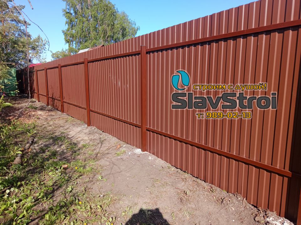 Заборы, ворота, калитки - ограждения из профнастила с установкой под ключ в Самаре и Самарской области - тел. 989-02-13