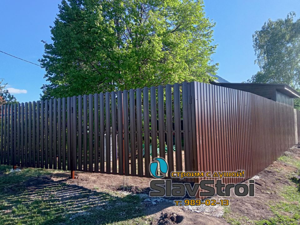 Заборы, ворота, калитки - ограждения из штакетника с установкой под ключ в Самаре и Самарской области - тел. 989-02-13