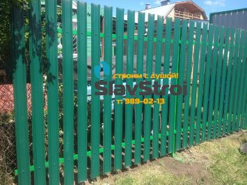 Заборы, ворота, калитки - ограждения из штакетника с установкой под ключ в Самаре и Самарской области - тел. 989-02-13