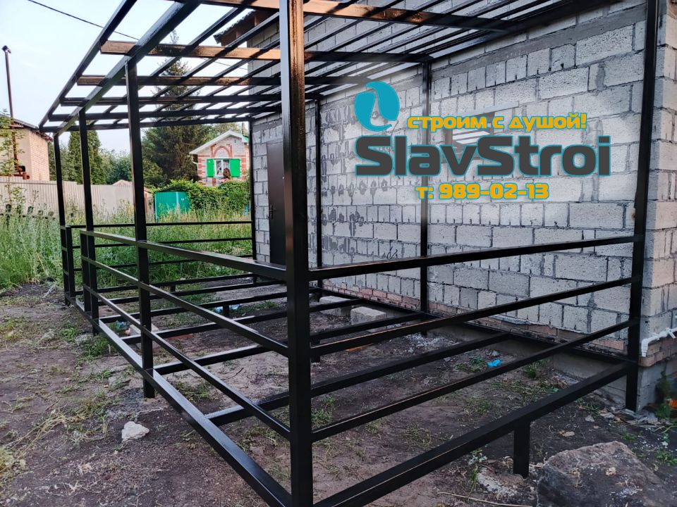 Изготовление и монтаж крылец, веранд, навесов, ангаров, автонавесов надежно и качественно в Самаре и регионе под ключ +7(937)989-02-13