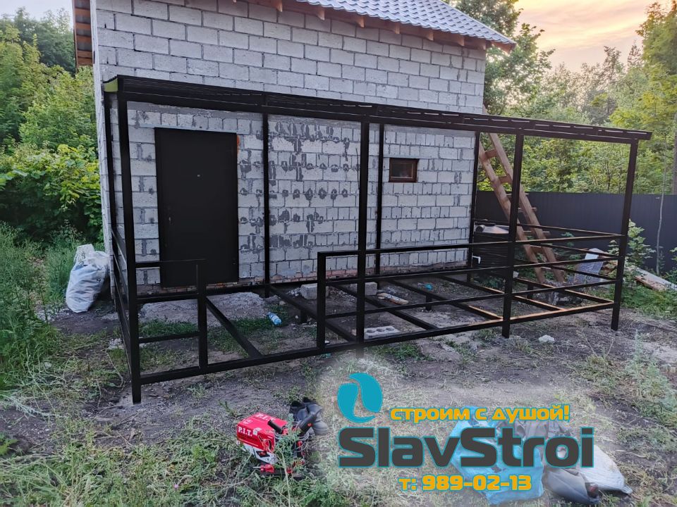 Изготовление и монтаж крылец, веранд, навесов, ангаров, автонавесов надежно и качественно в Самаре и регионе под ключ +7(937)989-02-13