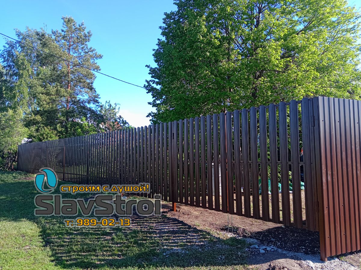 Заборы, ворота, калитки - ограждения из штакетника с установкой под ключ в Самаре и Самарской области - тел. 989-02-13