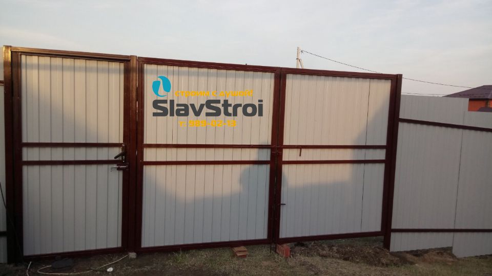 Заборы, ворота, калитки - ограждения из профнастила с установкой под ключ в Самаре и Самарской области - тел. 989-02-13