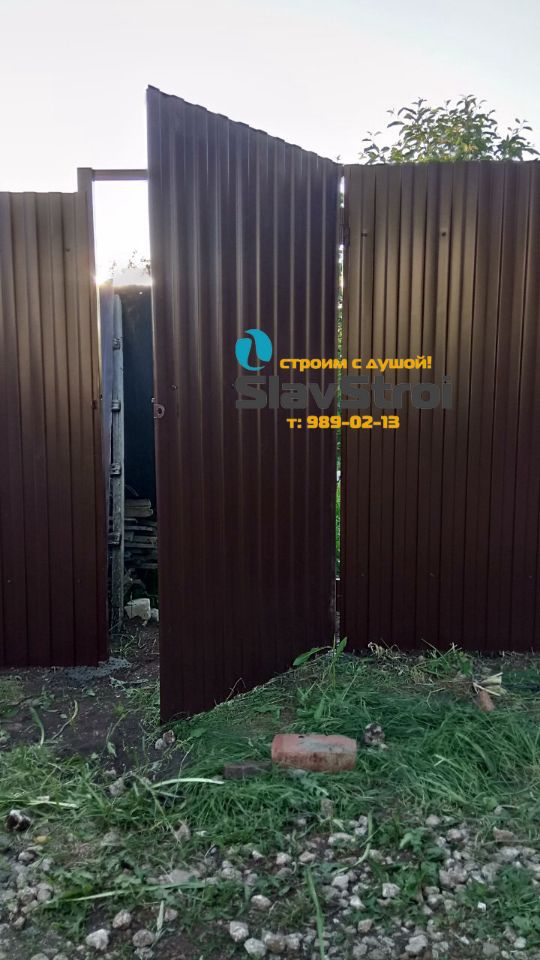 Заборы, ворота, калитки - ограждения из профнастила с установкой под ключ в Самаре и Самарской области - тел. 989-02-13